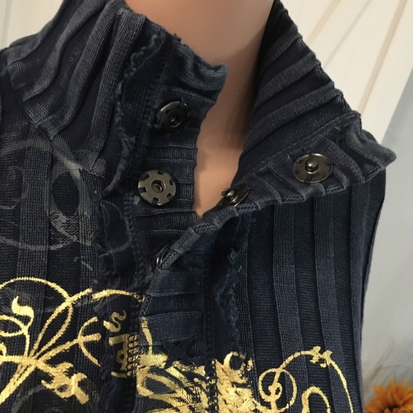 I.N.C Knitted blue pull over sweater. - Picture 1 of 11